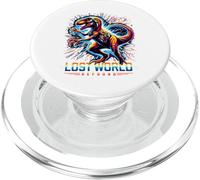 Prehistoric Raptor Retro Pop Art Cosmic Dinosaur Energy PopSockets PopGrip pour MagSafe