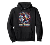Prehistoric Raptor Retro Pop Art Cosmic Dinosaur Energy Sweat à Capuche