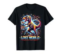 Prehistoric Raptor Retro Pop Art Cosmic Dinosaur Energy T-Shirt