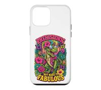 Préhistorique mais Rendez-Le Fabuleux Dino Diva Retro Floral Trex Coque pour iPhone 12 Mini