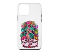 Préhistorique mais Rendez-Le Fabuleux Dino Diva Retro Floral Trex Coque pour iPhone 12 Mini