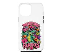 Préhistorique mais Rendez-Le Fabuleux Dino Diva Retro Floral Trex Coque pour iPhone 12 Pro Max