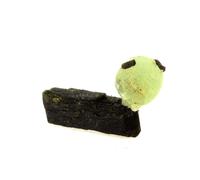Prehnite + Epidote. 90.5 Ct. Bendougou, Kayes, Mali.