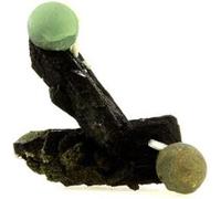 PREHNITE + EPIDOTE en provenance de MALI, Diamonkara, Bendougou village - Pierre Naturelle de Guérison et de Protection 207.5 ct - Certificat d'Authenticité Inclus 40 x 32 x 32 mm G