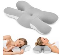 Preiller Papillon Anti Rides Anti-âge Memoire Forme 6 Partitions | Oreiller Ergonomique Cervical Anti-ridespour Les Dormeurs sur Le Côté, Le Dos et Le Ventre Anti-âge en Tissu rafraîchissant