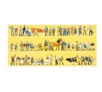 PREISER 1/87 ÈME - PR13001 - MODÉLISME FERROVIAIRE - SET DE FERME - PERSO+ANIMAUX+ACCES G