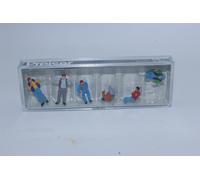 Preiser 10038 Camion Conducteur 6 Figurines Peintes À La Main Neu 1:87 H0 En OVP