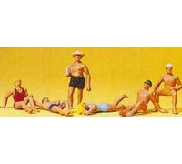 Preiser 10071 Recreation Sports Bathers Reclining pkg(6) HO Scale Figure