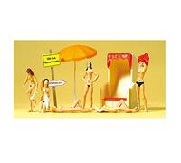 Preiser 10107 Nudistes et accessoires de plage - Echelle HO (1/87)