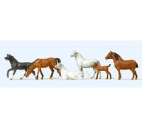 Preiser 10150 Pack De Figurines Chevaux HO H0 Neuf