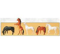 PREISER 10156 Échelle HO Chevaux Assortis (Le Set Comprend 5 Animaux)