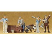 Preiser 10251 Maçon Et Accessoires Figurines 1:87 H0 NEUF + OVP