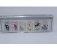 Preiser 10299 Passagers Assis 6 Figurines 1:87 H0 NEU Dans OVP