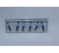 Preiser 10342 6 Pompiers En Uniforme D'Été NEU En OVP 1:87 H0 Figurines