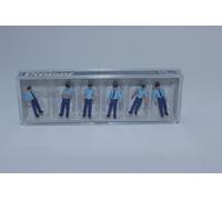 Preiser 10342 6 Pompiers En Uniforme D'Été NEU En OVP 1:87 H0 Figurines