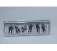 Preiser 10351 Ouvriers De L'Industrie Assis 6 Figurines 1:87 H0 NEU OVP