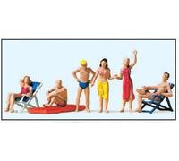 PREISER 10428 Échelle HO Baigneurs Sur La Plage, Mer Ou Camping (pz. 6)