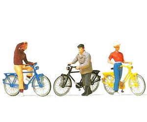 Preiser 10515 Pack De Figurines De Cyclistes Assis, Neuf, HO