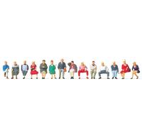 Preiser 10524 Voyageurs Assis 14 Pièces Pack Figurines HO NEUF