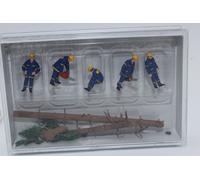 Preiser 10609 Aides THW En Aufräumarbeiten 5 Figurines 1:87 H0 la Main Neuf
