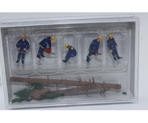 Preiser 10609 Aides THW En Aufräumarbeiten 5 Figurines 1:87 H0 la Main Neuf