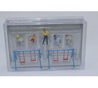 Preiser 10630 Enfants sur Le Balançoire 5 Figurines H0 1:87 la Main Aire