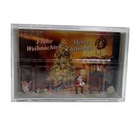 Preiser 10763 - Figurines, Père Noël + enfants + mère échelle HO