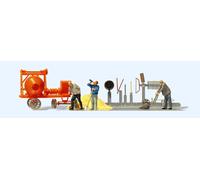 PREISER Ouvriers du bâtiment et accessoires - HO 1/87 - PREISER 10778