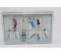Preiser 10789 Mode Shooting 5 Figurines + Caméras 1:87 H0 NEU En OVP