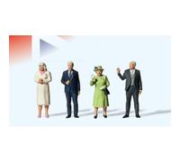 Preiser 13407 Coffret De Figurines Reine Elizabeth II Peintes 1:87 HO