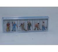 Preiser 14030 Ouvrier Bâtiment 6 Figurines Pour Paysage 1:87 H0 NEU OVP