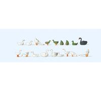 Preiser 14167 Pack De Figures Canards Oies Cygnes H0 (16,5 Mm) Neuf
