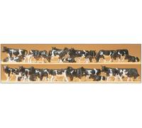 PREISER 14408 Échelle HO Vaches Assorties Blanches Et Noires