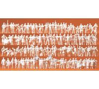 Preiser 16326 Personnages H0 (HO) Non Peints 120 Figurines + Accessoires NEU