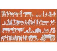 PREISER 16354 Échelle Ho en Campagne: Agriculteurs, Paysans Et Animaux Pièces 52