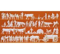 Preiser 16354 Sur Grade 50 Figurines non Peintes et Accessoires Ho Neuf