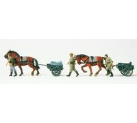 Preiser 16576 Lot Deux Chariots De Combat LF.9 D.Wehrmacht Non Peint Kit HO Neuf