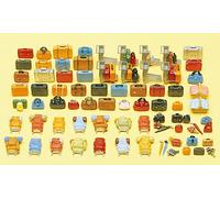 Preiser 17005 Bagages De Voyage 90 Pièces Accessoires Kit HO NEUF