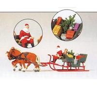 Figurines Preiser H0 (30448): Santa Claus Dans Luge