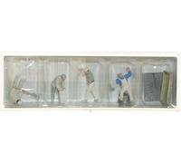 PREISER 4 maçons et accessoires - HO 1/87 - PREISER 10654