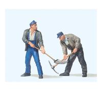 Preiser 45007 - 2 Ouvriers De Chemin De Fer Avec Pioches Neuf