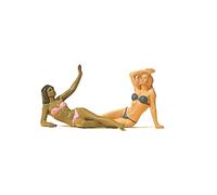 Preiser 45017 Figurines Allongées Baigneurs, 2 Pièces, Échelle 1:22.5