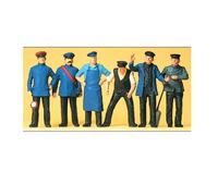 Preiser 45153 Lot De 6 Figurines Bahnpersonal G Époque III 1:22,5 Neuf