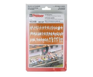 PREISER 47 personnages à peindre thème brasserie - échelle HO 1/87 - PREISER 163