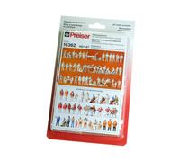 PREISER 50x figurines secouristes à peindre - HO 1/87 - PREISER 16362