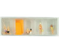 PREISER 6 personnages à la plage - HO 1/87 - PREISER 10671