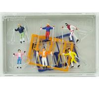Preiser 1/87 Ème - PR10312 - Modélisme Ferroviaire - Skieurs de Ski de Fond