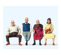 Preiser 63089 - Voyageurs Assis (4 Figurines) Échelle 1:32 Neuf