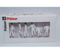 Preiser 68212 ORANGE 6 Figurines Monteurs 1:50 NEU dans OVP