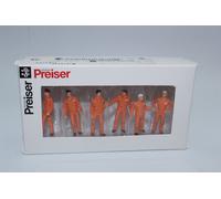 Preiser 68212 ORANGE 6 Figurines Monteurs 1:50 NEU dans OVP